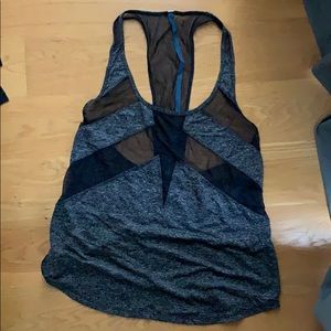 Lululemon Gray Mesh Tank